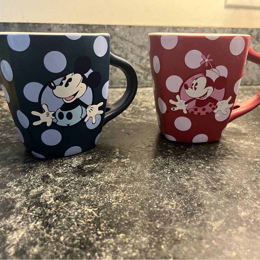 Mickey and Minnie Mouse Mugs